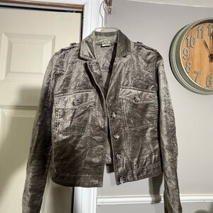 CAbi Shimmering Silver Jacket